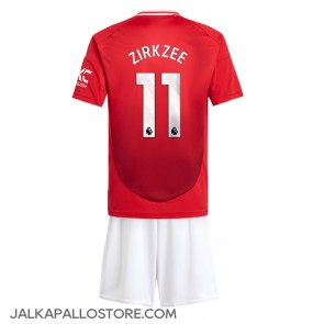 Manchester United Joshua Zirkzee #11 Kotipaita Lapsille 2024-25 Lyhythihainen (+ shortsit)